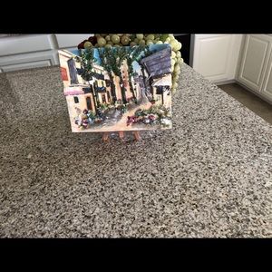 Street Scene plaque on Easel (2)